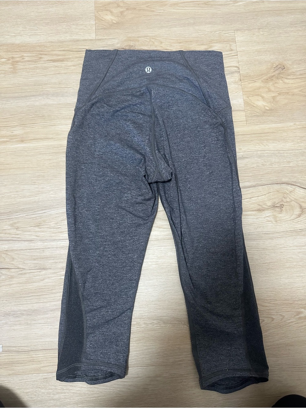 lululemon capris heather grey
